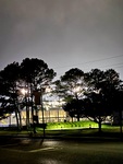 Beauty on the Bluff Football SU Stadium at Night by Christopher Russell