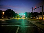 Beauty on the Bluff: Harrison Street at Night by Christopher Russell